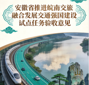 交通运输部关于安徽省“推进皖南交旅融合发展”交通强国建设试点任务的验收意见