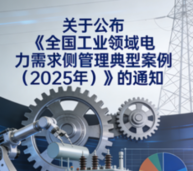 工业和信息化部办公厅关于公布《全国工业领域电力需求侧管理典型案例（2025年）》的通知