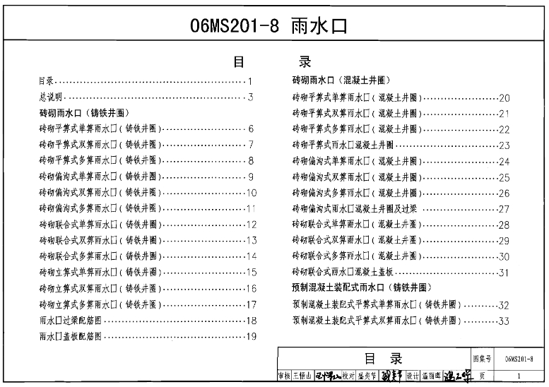 在使用06MS201-8雨水口图集时，需要注意以下几个方面：