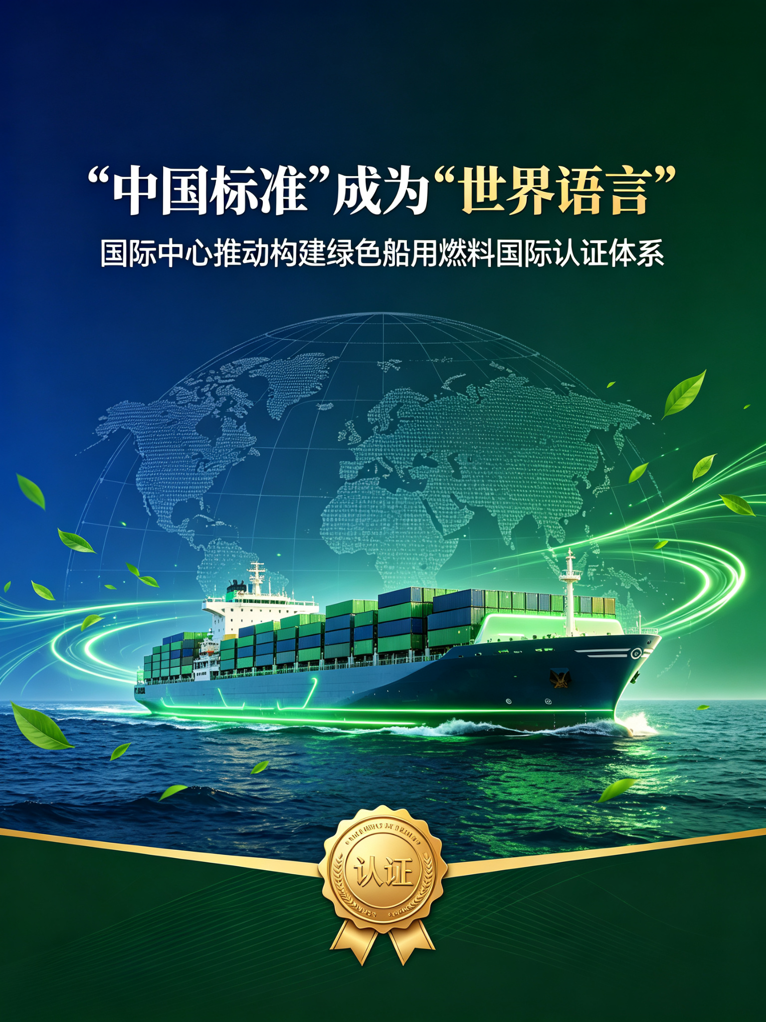 “中国标准”成为“世界语言” 国际中心推动构建绿色船用燃料国际认证体系